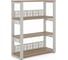 Стеллаж открытый Kobor ST3-60/36 white/natural 220230 1