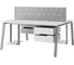 Стол офисный Kobor A/2-140/120 aluminum/premium 216452 4