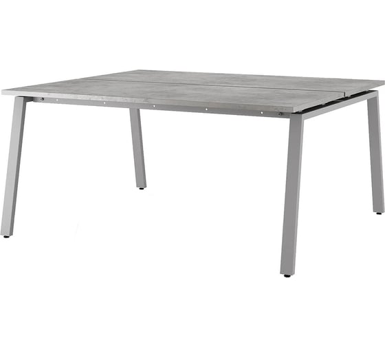 Стол офисный Kobor A/2-140/120 aluminum/chicago 216473
