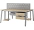 Стол офисный Kobor A/2-140/120 aluminum/natural 216515 4