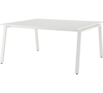 Стол офисный Kobor A/2-120/140 white/premium 216562