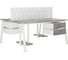 Стол офисный Kobor A/2-140/120 white/chicago 216577 2