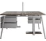 Стол офисный Kobor A/2-140/140 aluminum/charlston 216543 3