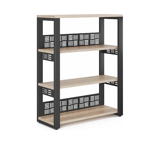 Стеллаж открытый Kobor ST3-80/36 black/natural 220186