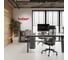 Стол офисный Kobor A/2-160/140 aluminum/chicago 216481 8