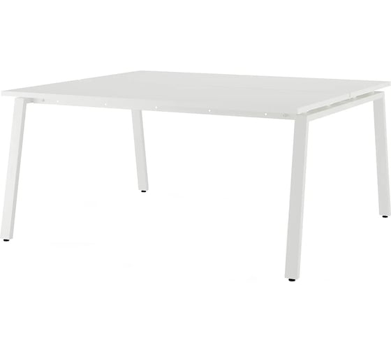 Стол офисный Kobor A/2-160/140 white/premium 216564