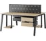 Стол офисный Kobor A/2-160/140 black/natural 216315 2