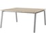 Стол офисный Kobor A/2-160/120 aluminum/natural 216516 1