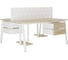Стол офисный Kobor A/2-160/120 white/natural 216620 2