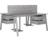 Стол офисный Kobor A/2-160/160 aluminum/chicago 216488 2