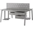 Стол офисный Kobor A/2-160/160 aluminum/chicago 216488 4