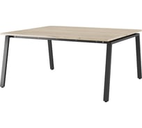Стол офисный Kobor A/2-160/160 black/natural 216322