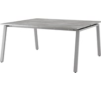 Стол офисный Kobor A/2-180/120 aluminum/chicago 216475
