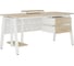 Стол офисный Kobor A-120/70 white/natural 210801 2
