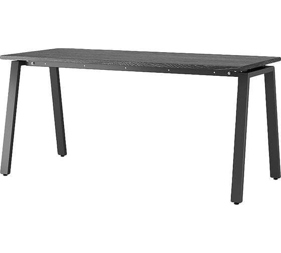 Стол офисный Kobor A-120/70 black/wood 210468