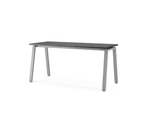 Стол офисный Kobor A-120/70 aluminum/wood 210676