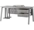 Стол офисный Kobor A-120/70 aluminum/chicago 210655 3