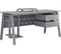 Стол офисный Kobor A-160/80 graphite/chicago 210560 2