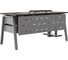 Стол офисный Kobor A-160/80 aluminum/charlston 210727 4