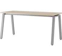 Стол офисный Kobor A-160/80 aluminum/natural 210706