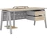Стол офисный Kobor A-160/80 aluminum/natural 210706 2