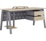 Стол офисный Kobor A-180/60 graphite/natural 210589 2