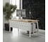 Стол офисный Kobor AB-160/60 white/natural 211212 8