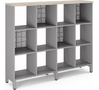 Стеллажная система Kobor SQ-3Х4 aluminum/natural 220402