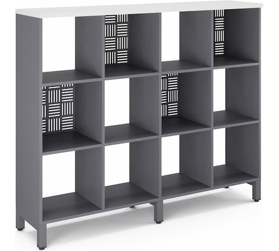 Стеллажная система Kobor SQ-3Х4 graphite/premium 221139