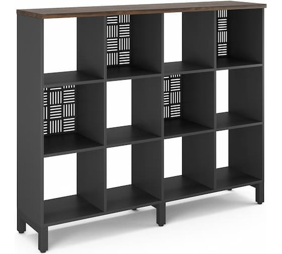 Стеллажная система Kobor SQ-3Х4 black/charlston 220398