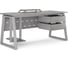 Стол компьютерный Kobor KTR-140/70 aluminum/chicago 253984 3