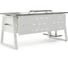 Стол компьютерный Kobor KTR-140/70 white/chicago 254088 2