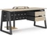 Стол компьютерный Kobor KTR-140/70 black/natural 253818 3
