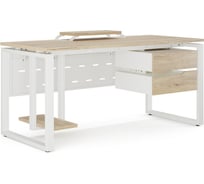 Стол компьютерный Kobor KO1-180/80 white/natural 253307