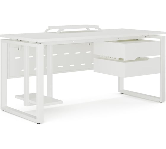 Стол компьютерный Kobor KO1-180/80 white/premium 253244