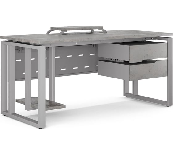Стол компьютерный Kobor KO2-80/60 aluminum/chicago 253558