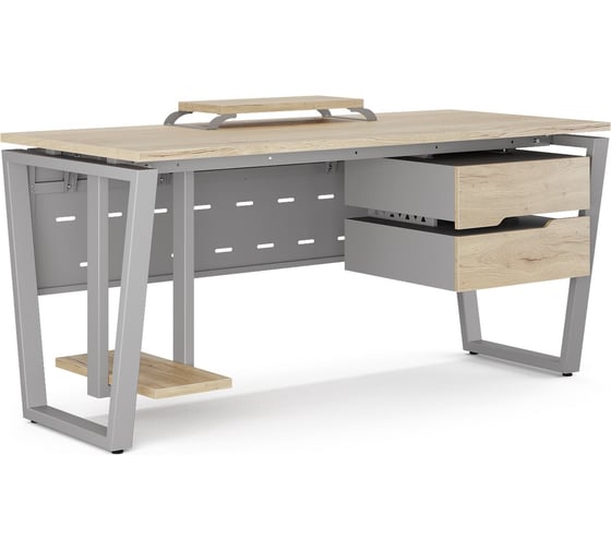 Стол компьютерный Kobor KOTR-100/80 aluminum/natural 254447