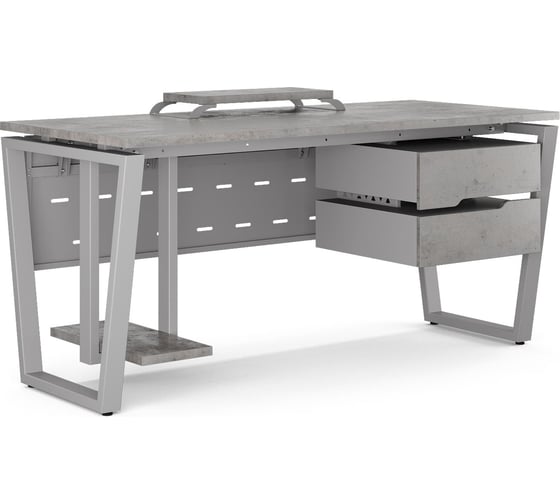 Стол компьютерный Kobor KOTR-100/60 aluminum/chicago 254391