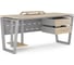 Стол компьютерный Kobor KOTR-160/70 aluminum/natural 254443 1
