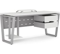 Стол компьютерный Kobor KOTR-180/80 aluminum/premium 254388