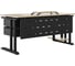 Стол офисный Kobor L1-160/80 black/natural 211746 5