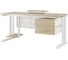 Стол офисный Kobor L1-180/80 white/natural 212059 4