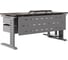 Стол офисный Kobor L2-160/80 aluminum/charlston 212391 5