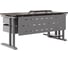 Стол офисный Kobor L1-160/80 aluminum/charlston 211975 5