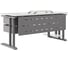 Стол офисный Kobor L1-160/80 aluminum/premium 211891 5