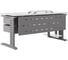 Стол офисный Kobor L2-160/80 aluminum/premium 212307 4