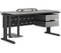 Стол офисный Kobor L2-160/80 black/chicago 212120 3