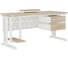 Стол офисный Kobor L2-180/80 white/natural 212475 3