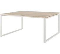 Стол офисный Kobor O1/2-180/140 white/natural 217044