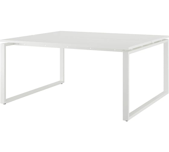 Стол офисный Kobor O1/2-160/120 white/premium 216973